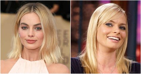 Jaime Pressly And Margot Robbie Celebrity Twins Who A