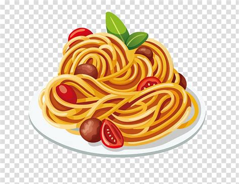 Spaghetti Illustration Pasta Italian Cuisine Spaghetti With Meatballs