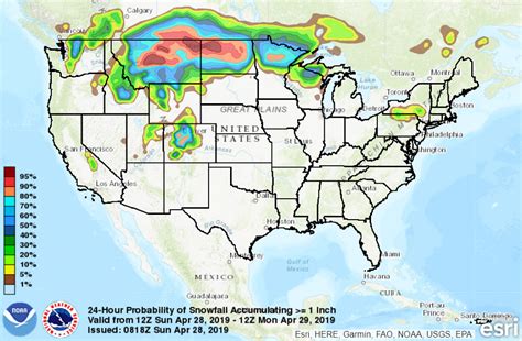 More Late April Snow Forecast