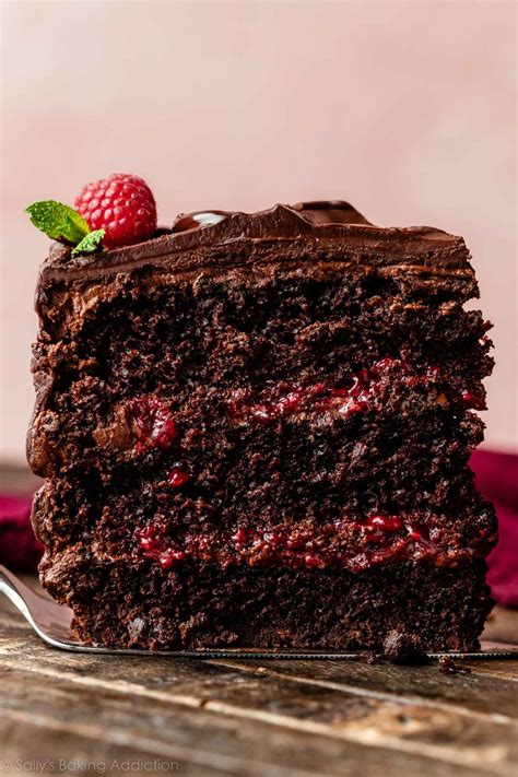 Chocolate Raspberry Cake Sally S Baking Habit Tasty Made Simple