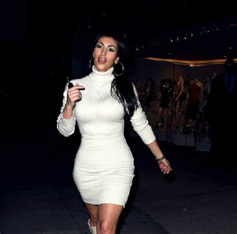 Kim Kardashian In White Dress