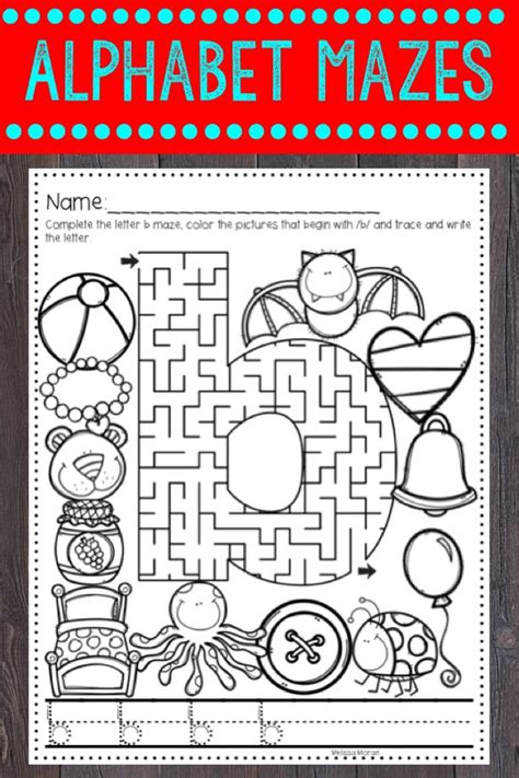 Free Printable Abc Alphabet Mazes For Pre K And Kindergarten Free