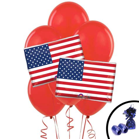 American Flag Jumbo Balloon Bouquet