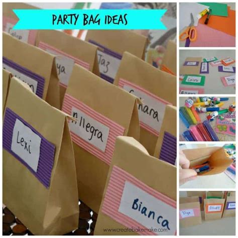 Make Your Own Party Bags Create Bake Make