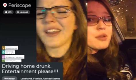 Periscope Social Media And Drunk Driving Dont Mix