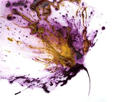 Flower Art Purple Painting Abstract Flowers Original