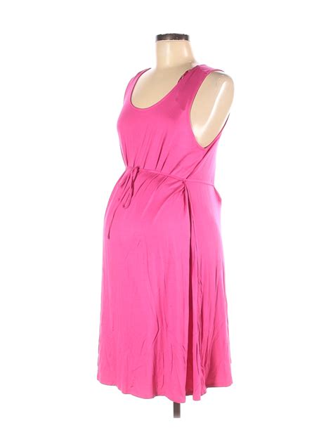 Motherhood Women Pink Casual Dress M Maternity EBay