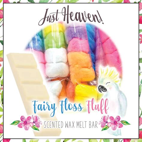 Fairy Floss Fluff Scented Wax Melt Bar Like Fresh Country Fair Cotton