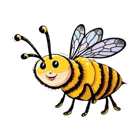 Premium Vector Hand Drawn Honey Bee Cartoon Illustration Vector Design