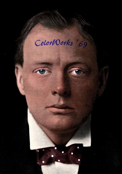 Young Sir Winston Churchill Rcolorization