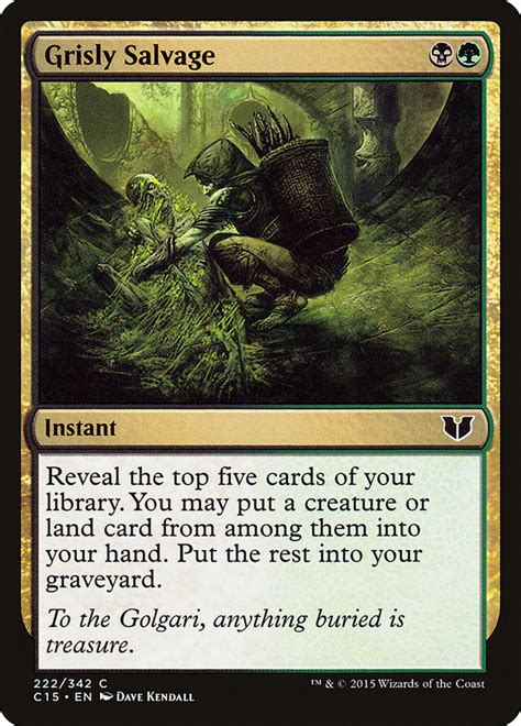 Grisly Salvage Magic Card