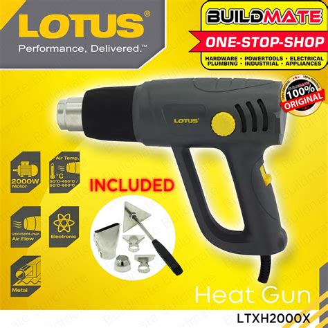 Buildmate Lotus Hot Air Heat Gun 2000w Hot Blower Bottle Plastic Shrink