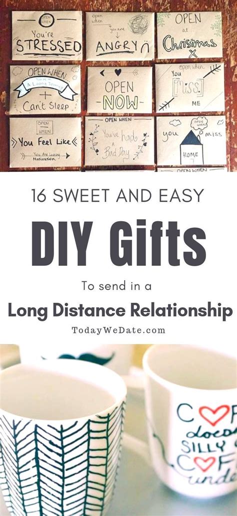 If you're feeling a little stranded and want to send your love a. 16 Easy DIY gifts to send to your long distance ...