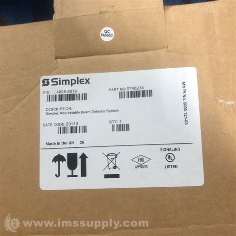 Simplex 4098 9019 Addressable Beam Detector System Ims Supply