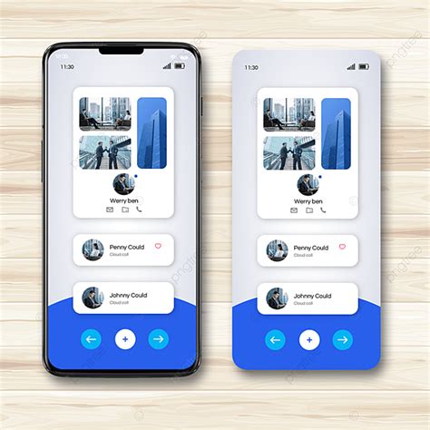 Blue Mobile App Interface Design Template Download On Pngtree