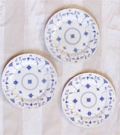3 Blue And White Vintage Plates Blue White Wall Decor