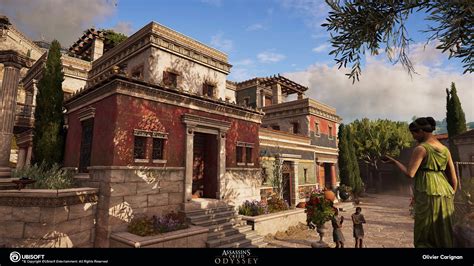 Artstation Assassins Creed Odyssey Rich Villas Architectural Kit Olivier Carignan