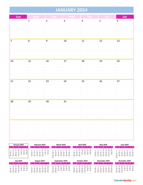 Blank Calendar Editable Template Printable 2024 Calendar 2024 Ireland