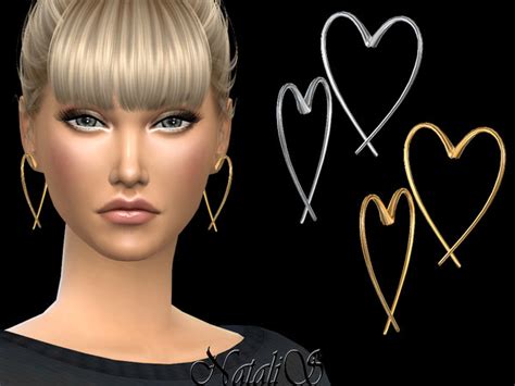 Sims 4 Heart Earrings