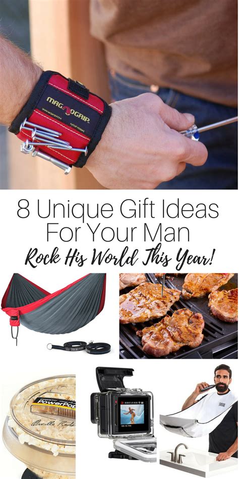 Showcase your ingenuity and affection with one of these creative gifts for him. 8 Unique Gift Ideas For Him | Maybe I Will