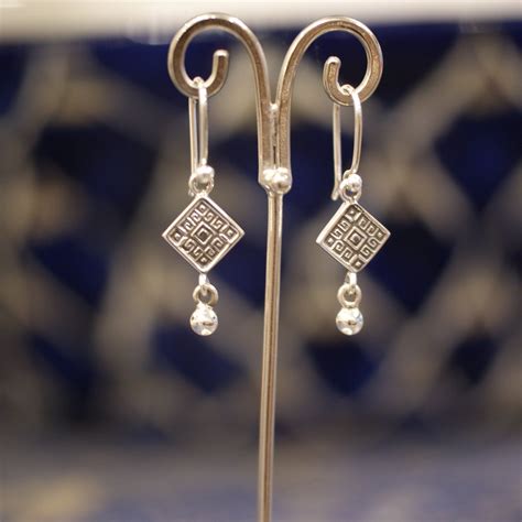 Silver Azteca With Dangle Earring Earrings Where To Buy Silver