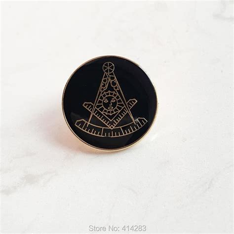 23mm Masonic Past Master Lapel Pin Badge Soft Enamel Pins Epoxy Dome