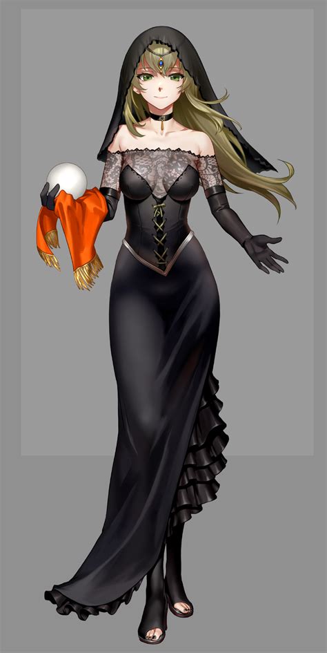 As109 M A D Mafia Is All Dead Character Request Highres 1girl Bare Shoulders Black Dress