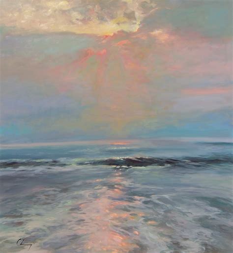 Chuck Larivey Oil Painter Painting The Sea