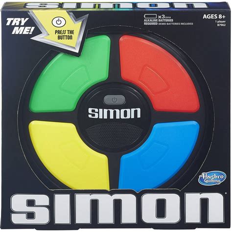 Simon Game By Hasbro For Ages 8 And Up For 1 Or More Players