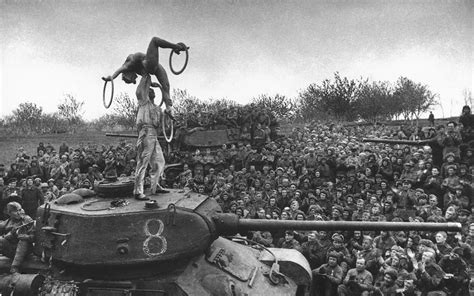 Performance Of Artists In Front Of The Soldiers Of The 36th Tank