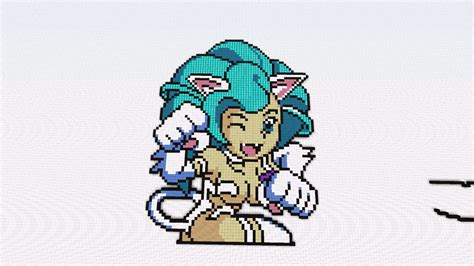 Felicia Sprite Template Anime Pixel Art Pixel Art Templates Pixel Art