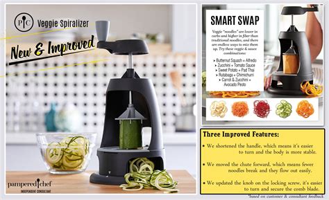 Veggie spiralizer indian export data. Pampered Chef Veggie Spiralizer, Vegetable Noodles ...