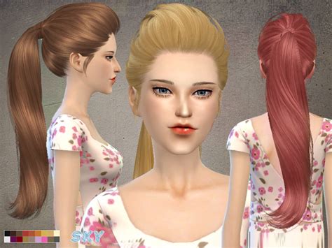 The Sims Resource 266 Hell Hairstyle By Skysims Sims 4 Hairs
