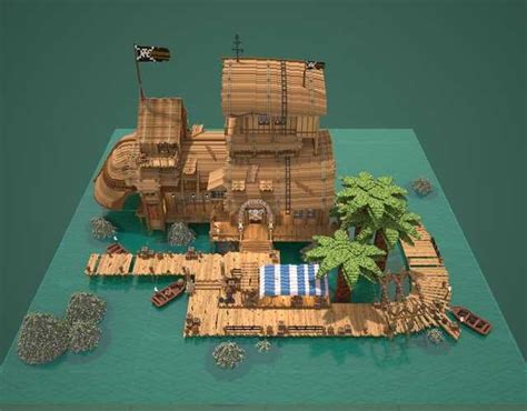 The Pirates Retreat Minecraft House Plans Minecraft Designs