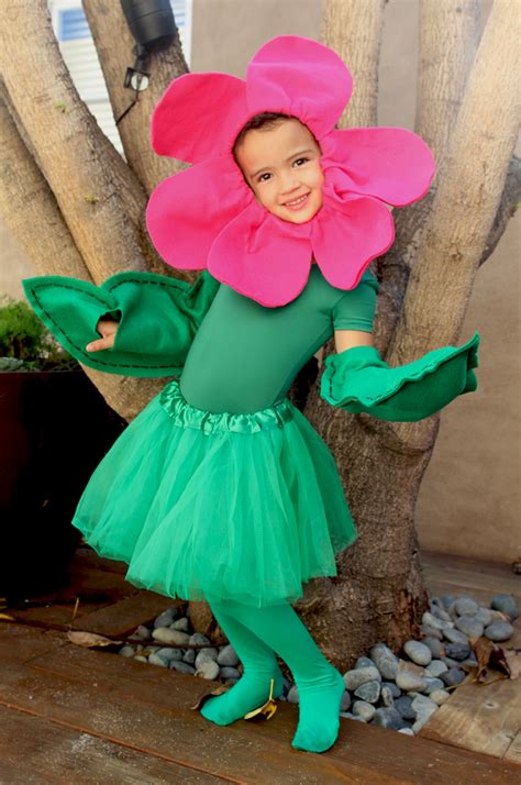 My Flower Girl Felt Pink Flower Halloween Costume Pepperdesignblog