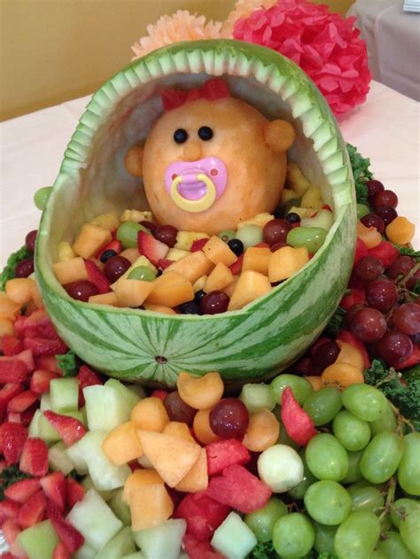 Watermelon Baby Shower Food Art For Kids Watermelon Baby Baby