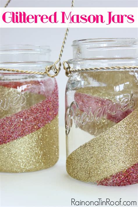 This mason jar craft is perfect for adding storage to a desktop, art room or classroom. Glitter Mason Jars: How to Glitter Mason Jars in 30 Minutes or Less