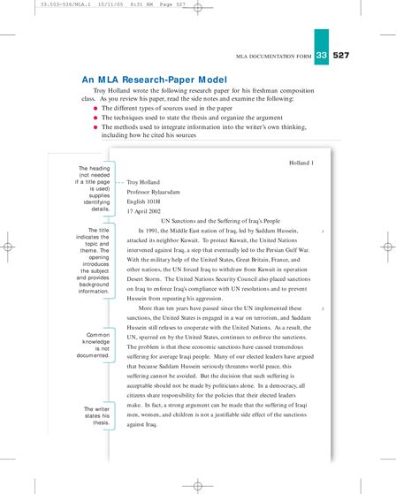 Simple Mla Research Paper Templates At