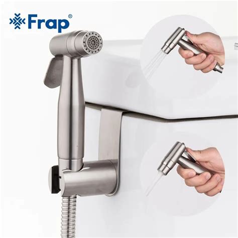 Aliexpress Com Buy Frap New Handheld Two Function Toilet Bidet Sprayer Set Kit Stainless Steel