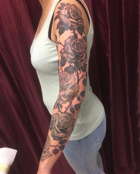 Rose Sleeve Tattoos Designs Ideas And Meaning Tattoos For You