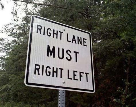 Pointless Road Signs
