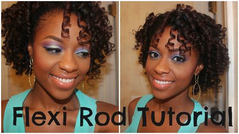 More hair wrapped about the flexi rod produces looser curls. Easy Flexi Rod Tutorial on Natural Hair - YouTube