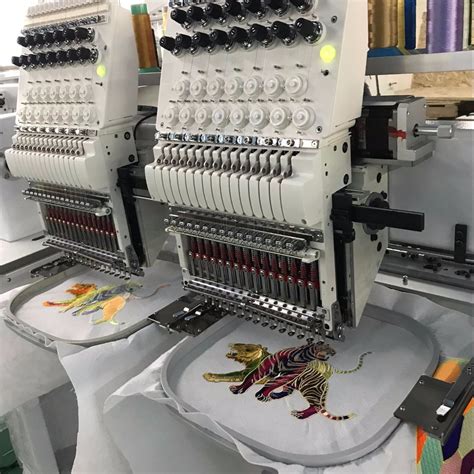 2 Heads Computerized Hat Garment Flat Embroidery Machine Tajima Design