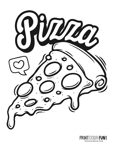 Free Easy To Print Pizza Coloring Pages Pizza Coloring Page Sexiz Pix