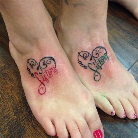 You can get a meaningful sister tattoo by getting anything from a design of your sibling's likeness to simply the word 'sister' tatted on you. 95+ Superb Sister Tattoos - Matching Ideas, Colors ...