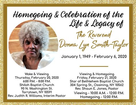 Pts Homegoing Flyer Welcome To Shiloh Baptist Church Tarrytown