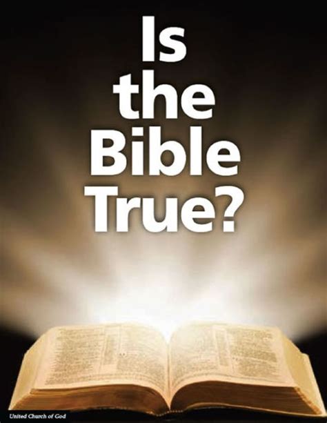 Is The Bible True By United Church Of God Ebook Barnes And Noble