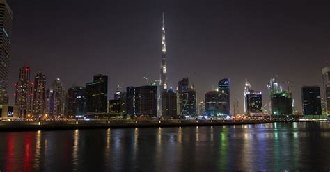 Business Bay Downtown Dubai Night By Yanmednis On Envato Elements