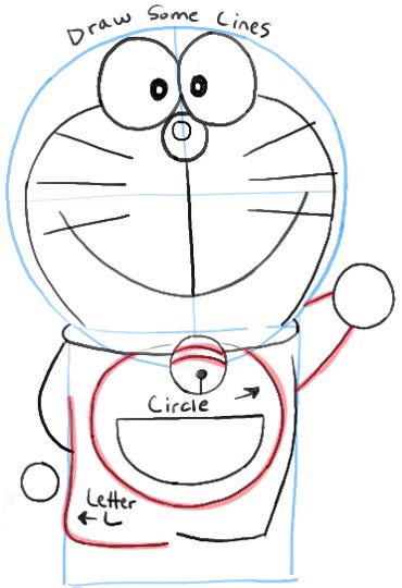 Doraemon Easy Cartoon Drawing Images With Colour Bmp Central