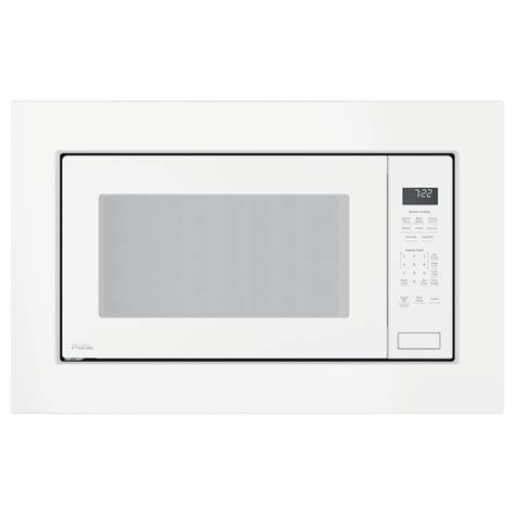 Ge Profile 22 Cu Ft 1100 Watt Countertop Microwave White In The